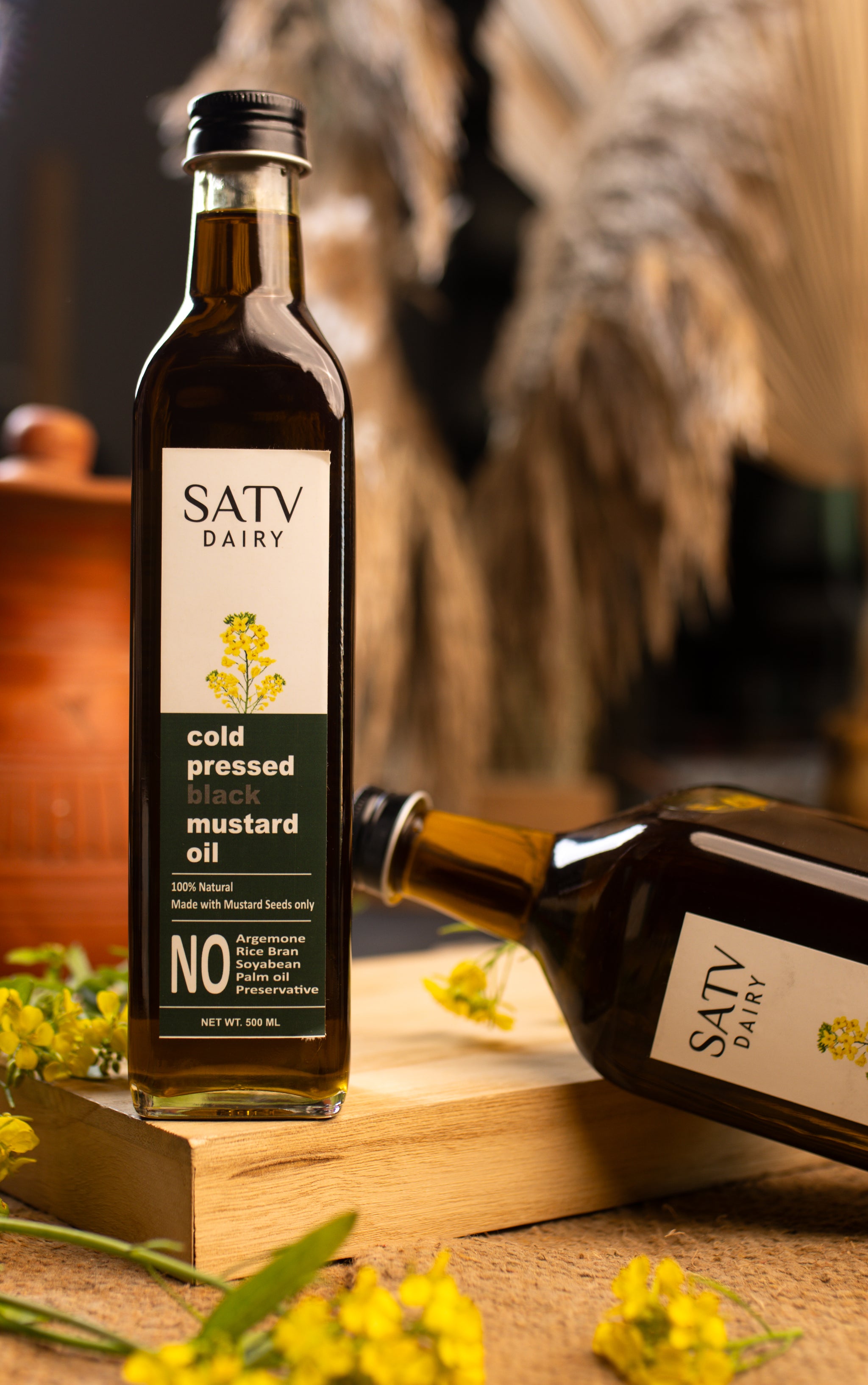 Cold-Pressed Black Mustard Oil