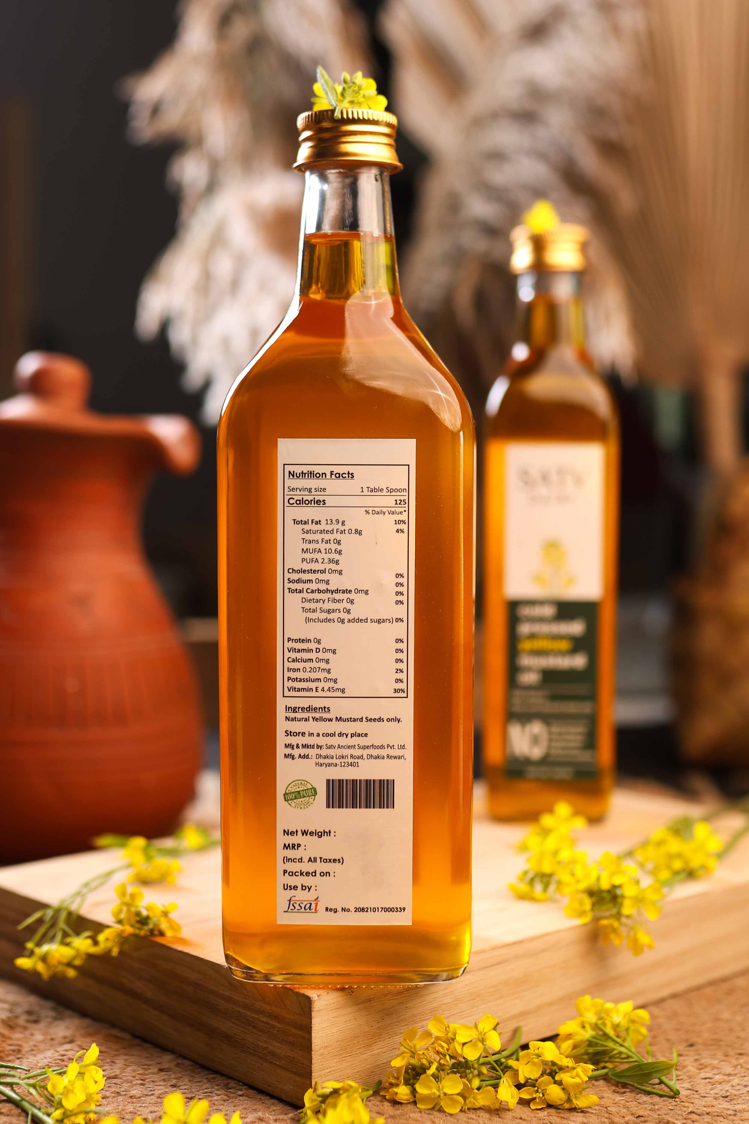 Cold-Pressed Yellow Mustard Oil