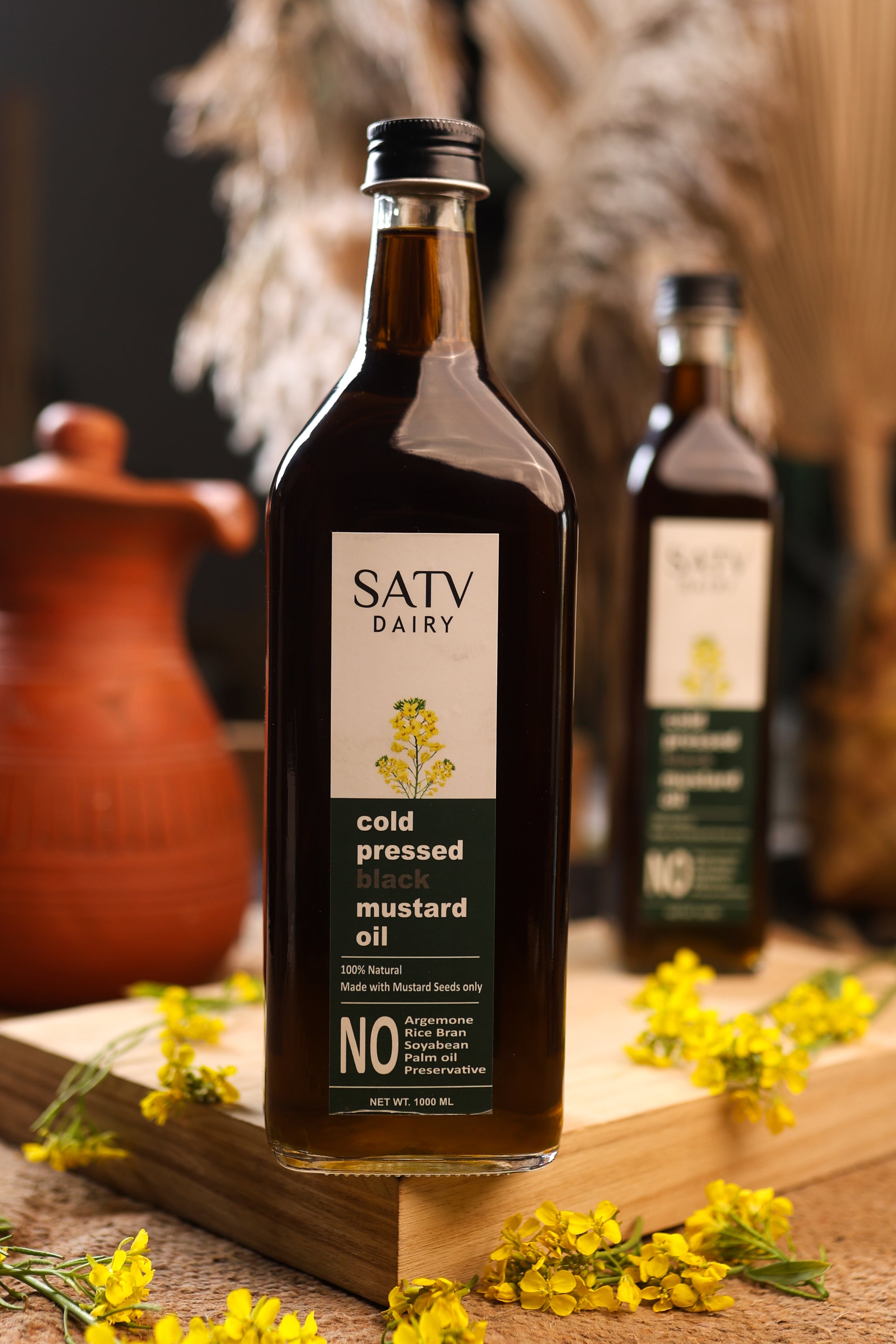 Cold-Pressed Black Mustard Oil