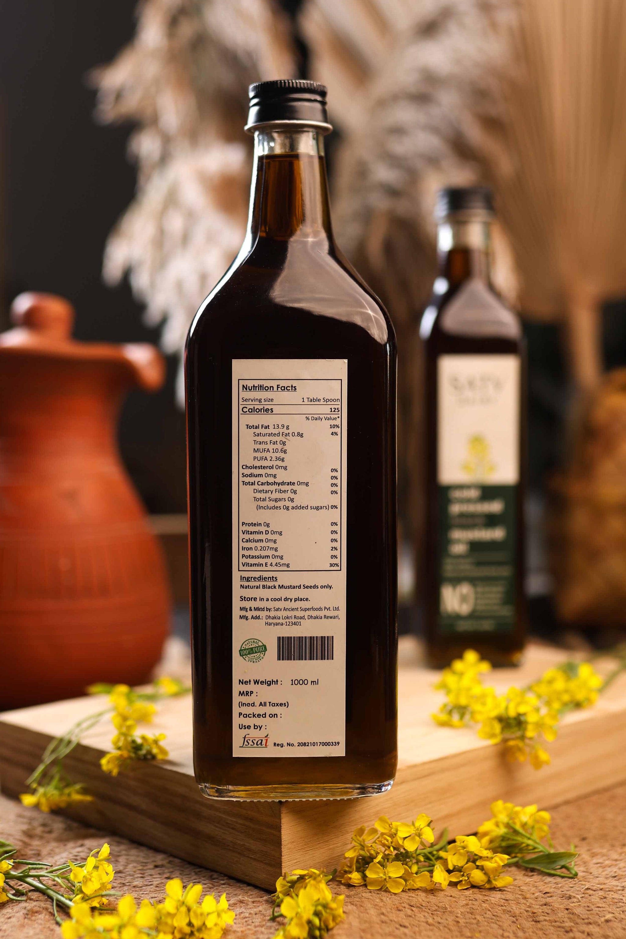 Cold-Pressed Black Mustard Oil