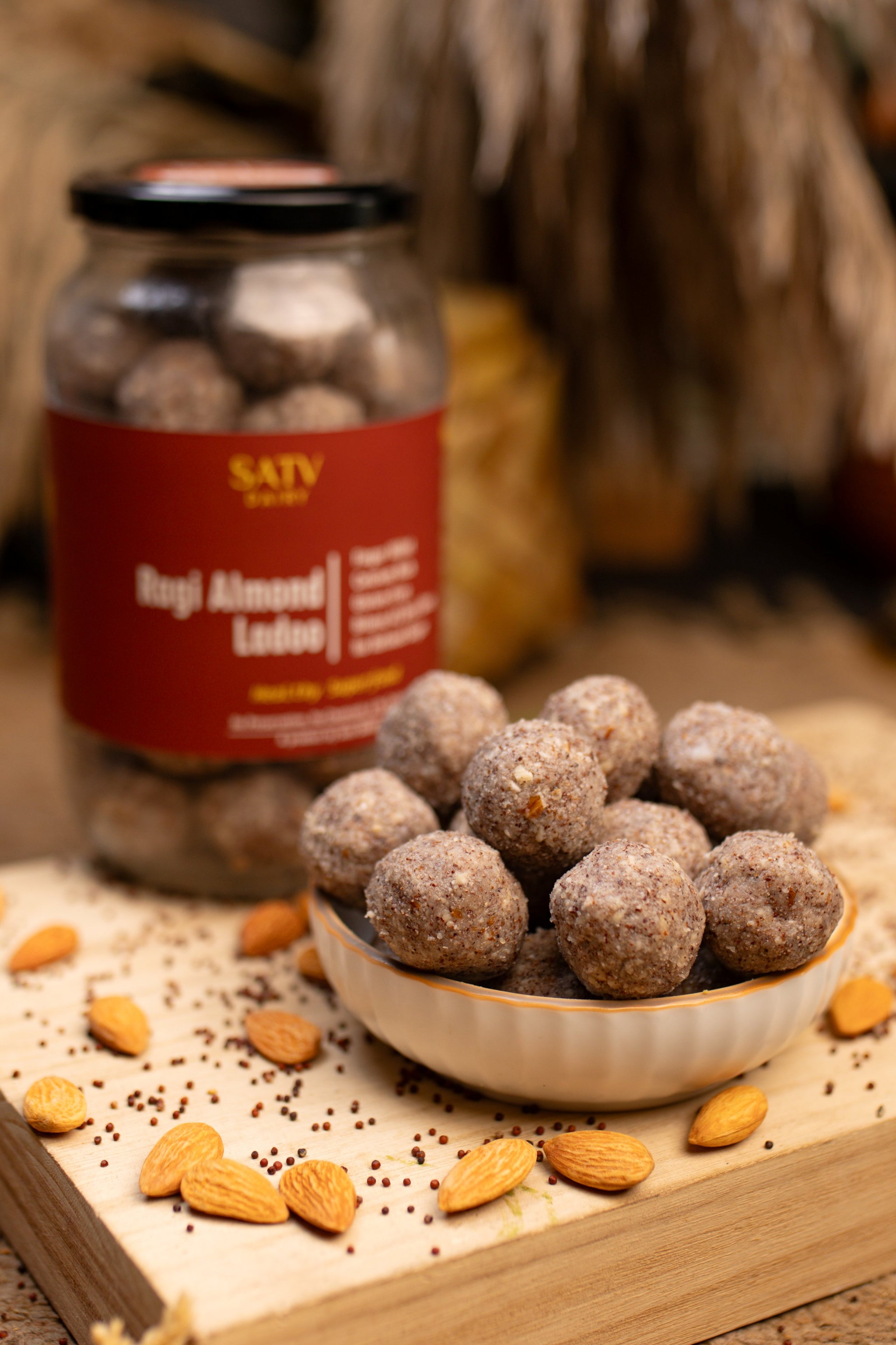 Ragi Almond Laddu (Gluten-Free)