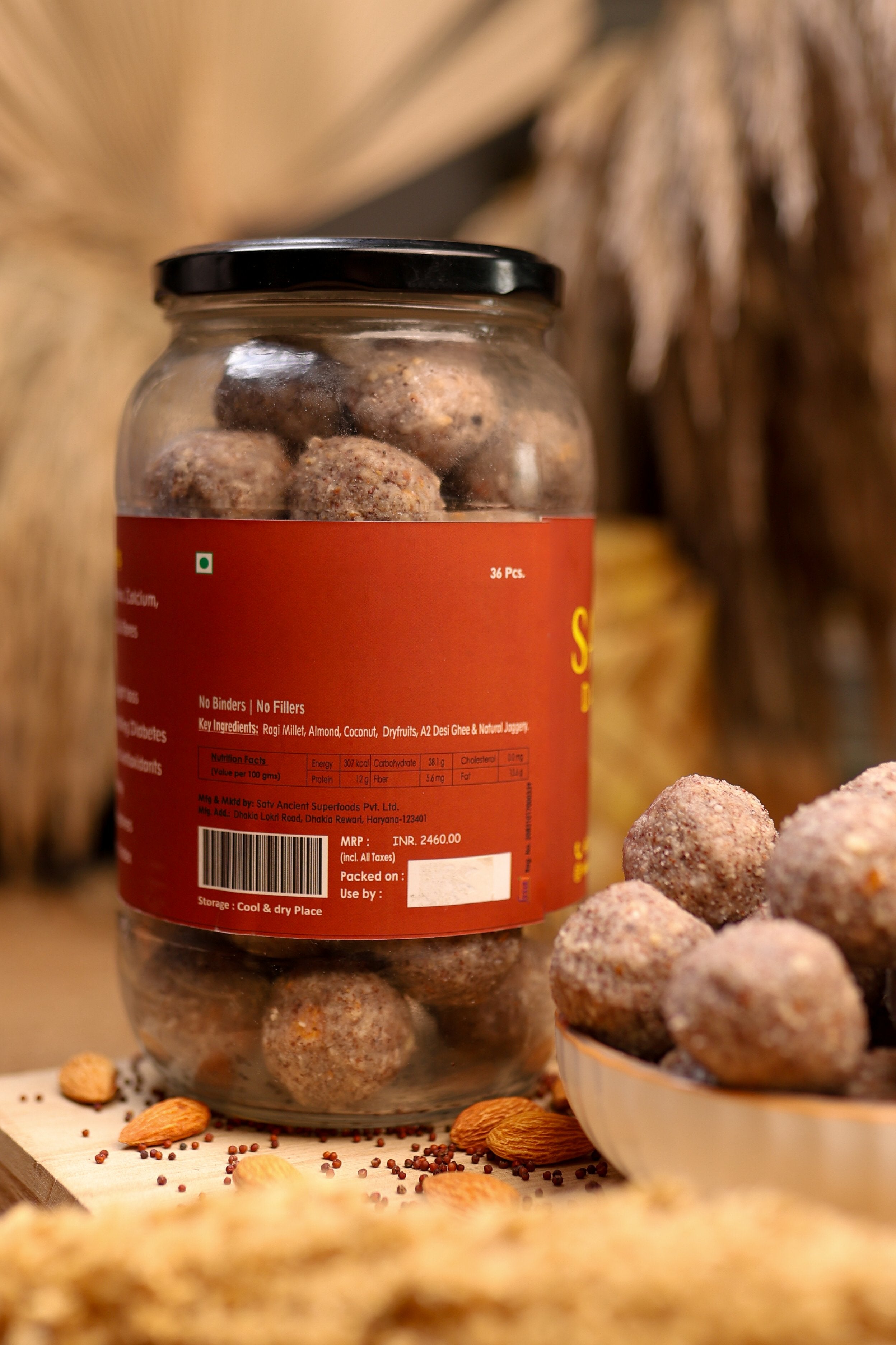 Ragi Almond Laddu (Gluten-Free)