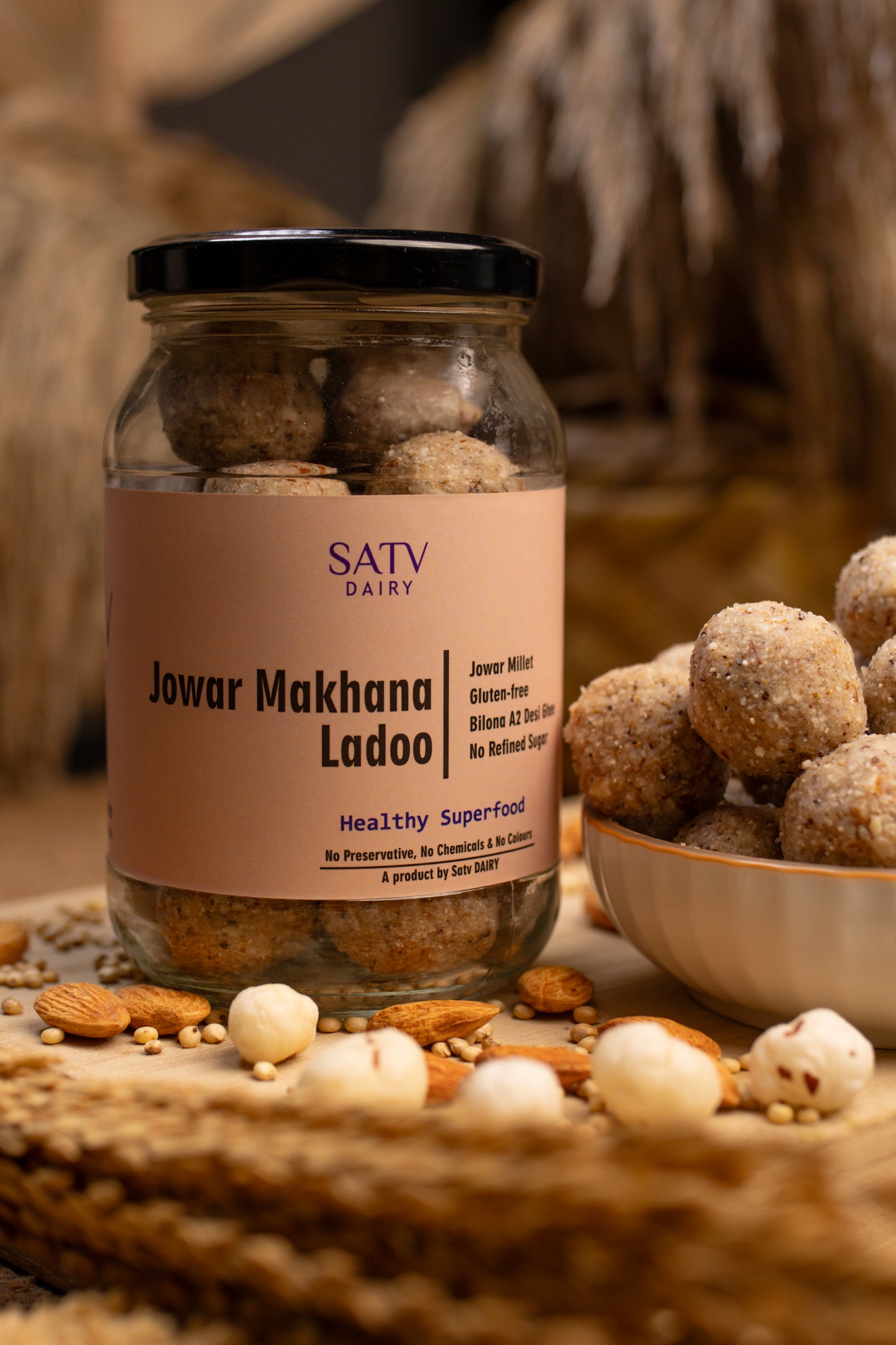 Jowar Makhana Laddu (Gluten-free)