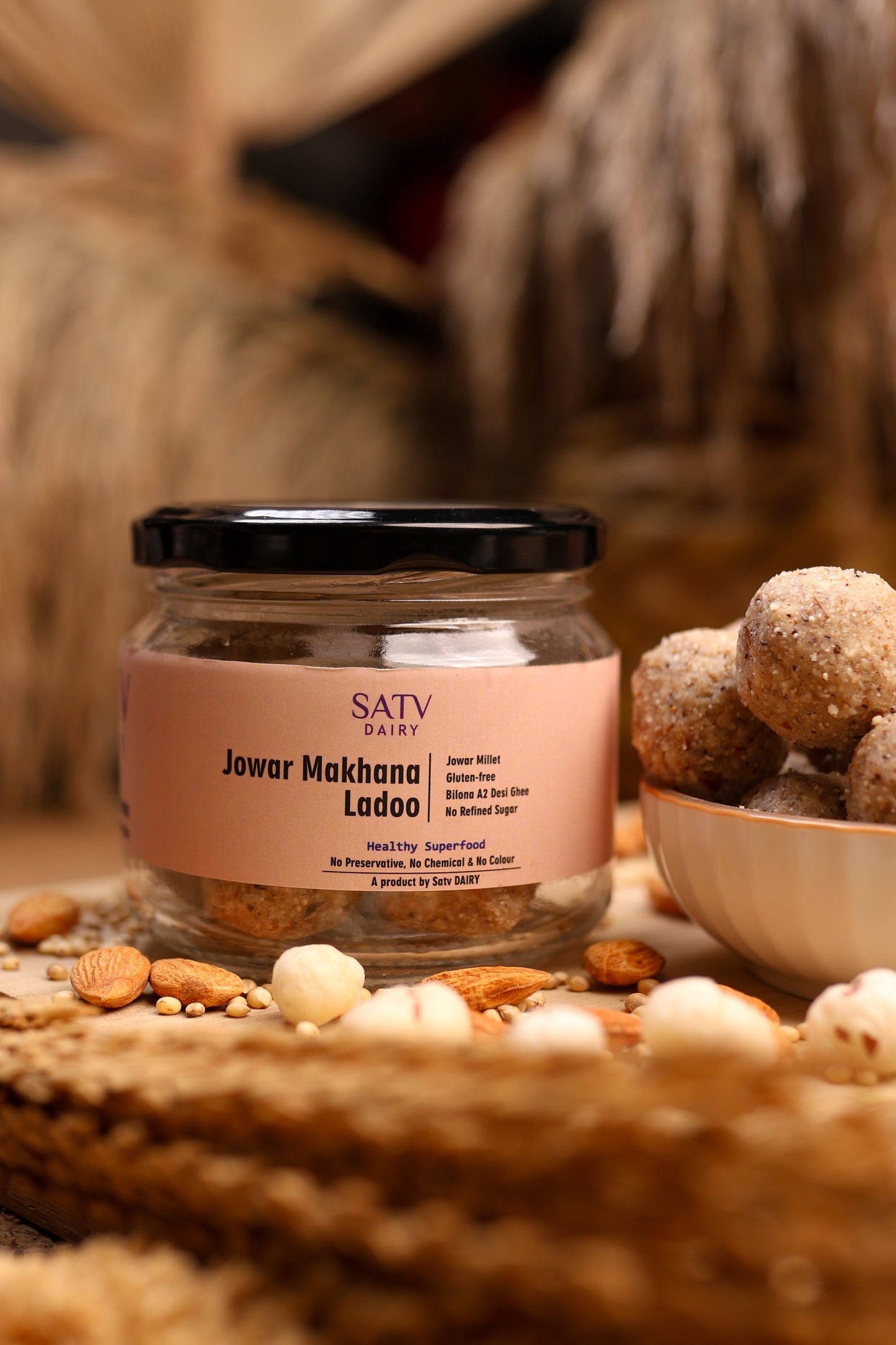 Jowar Makhana Laddu (Gluten-free)