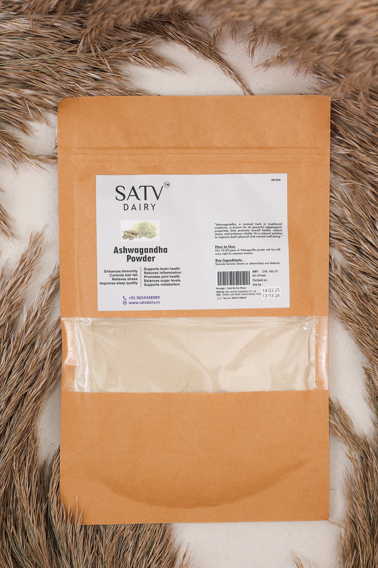 Organic Ashwagandha for Stress Relief and Sleep Support