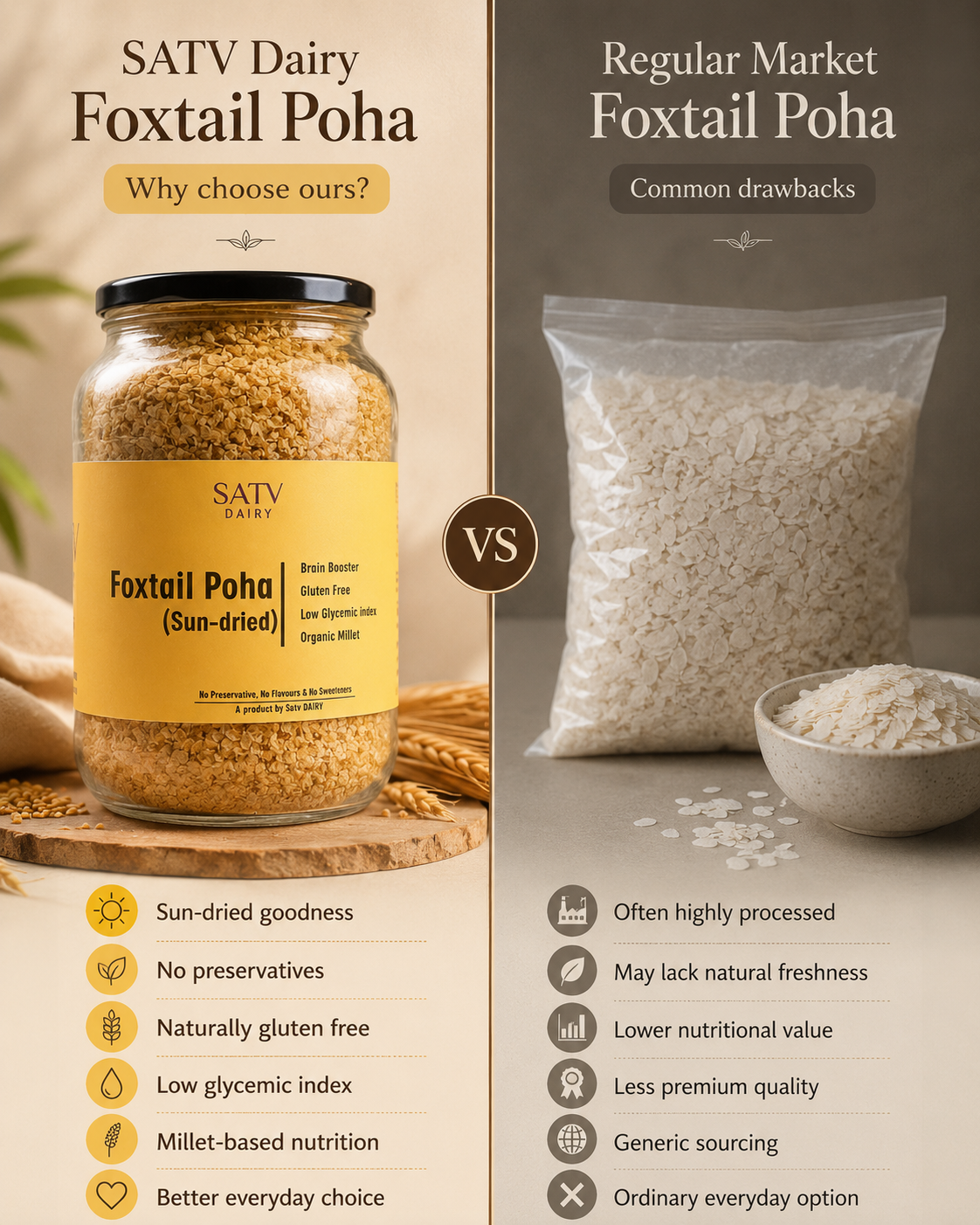 Foxtail Poha (Sun dried)