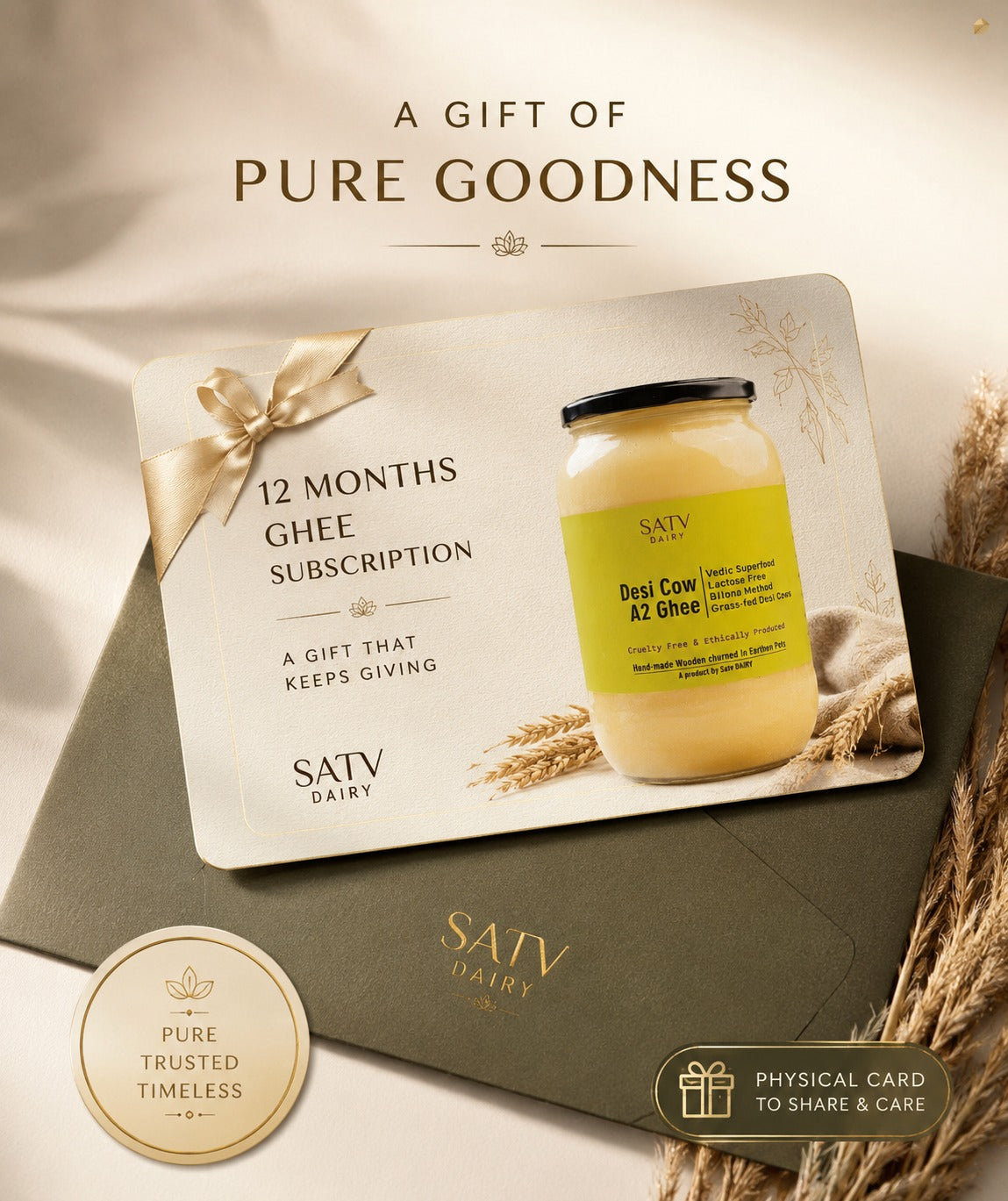 The Golden Gift Card - 12 month Ghee Subscription