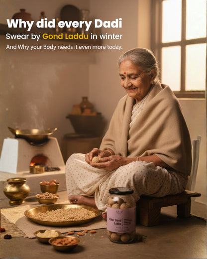 Kikar Gond laddu (Gluten-free)