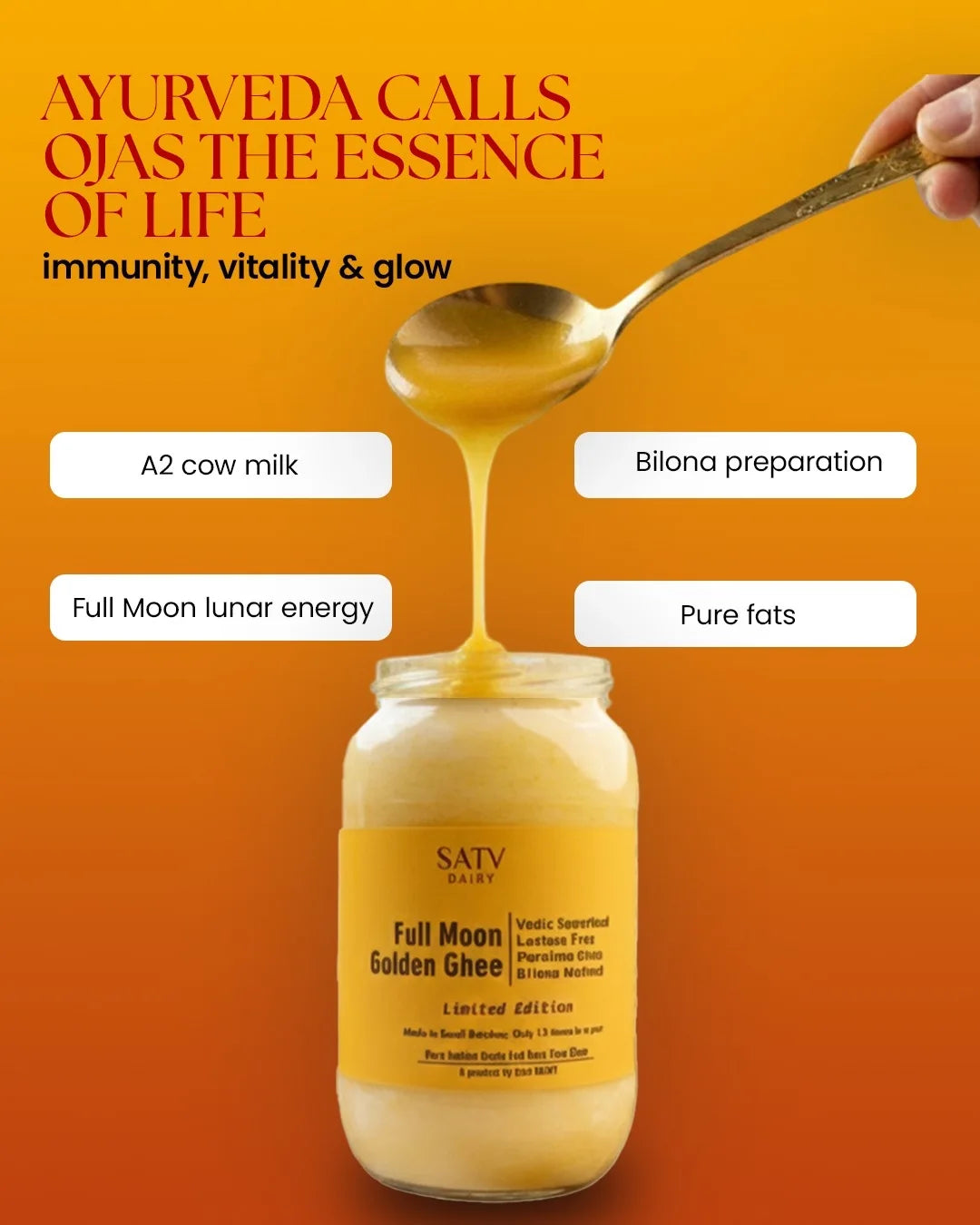 Full Moon Golden Ghee (Grain-fed)