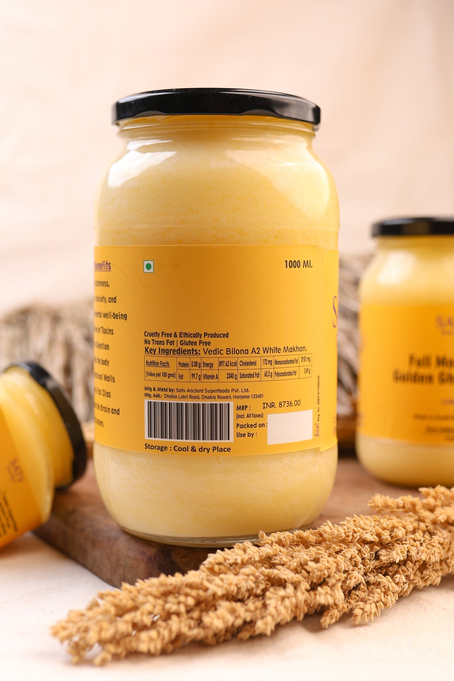 Full Moon Golden Ghee (Grain-fed)