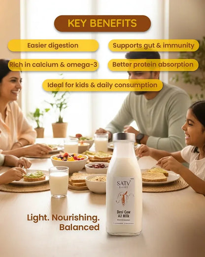 Desi Cow A2 Milk (Available in Delhi NCR Only)