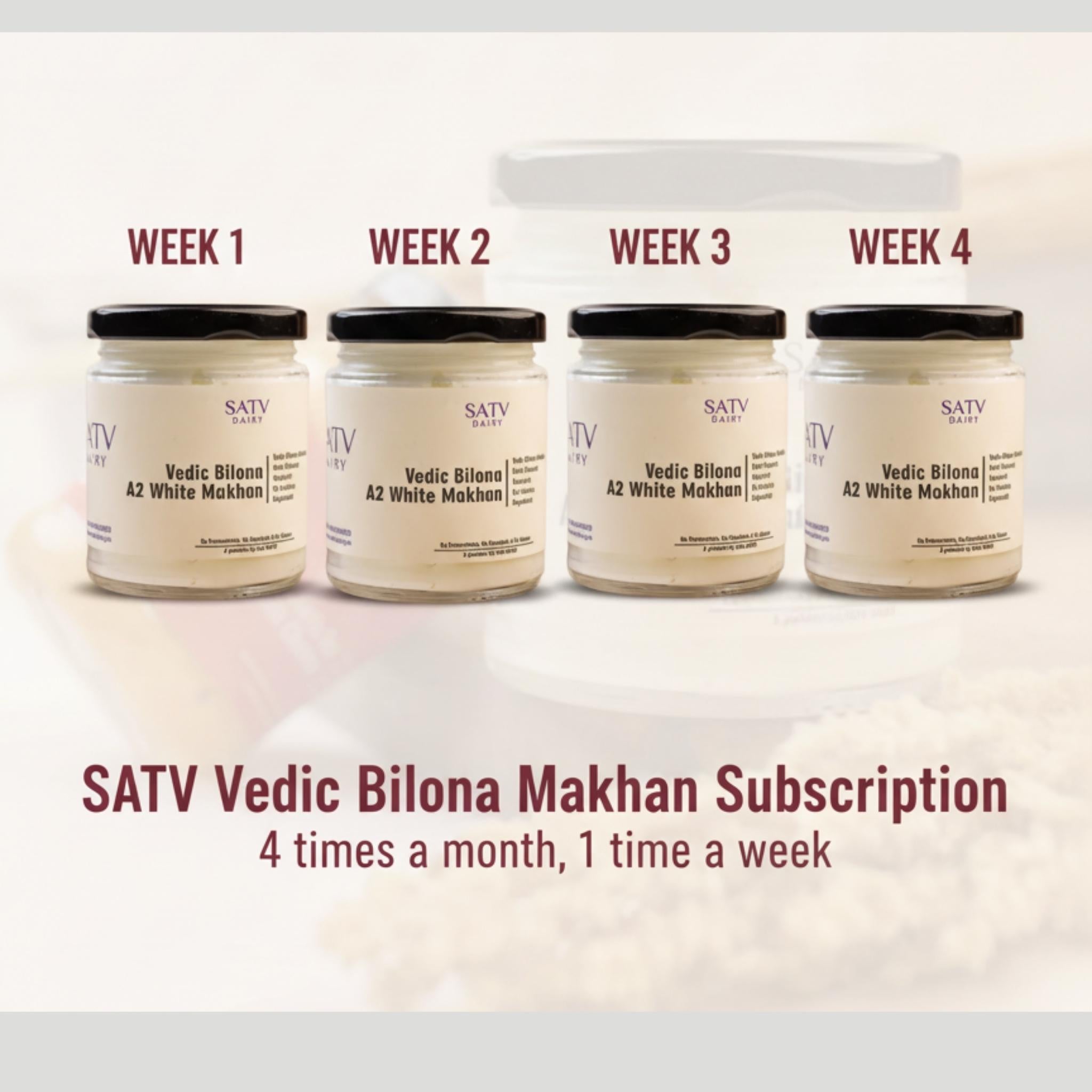 Satv Vedic Bilona Makhan Subscription (Available in Delhi NCR Only)
