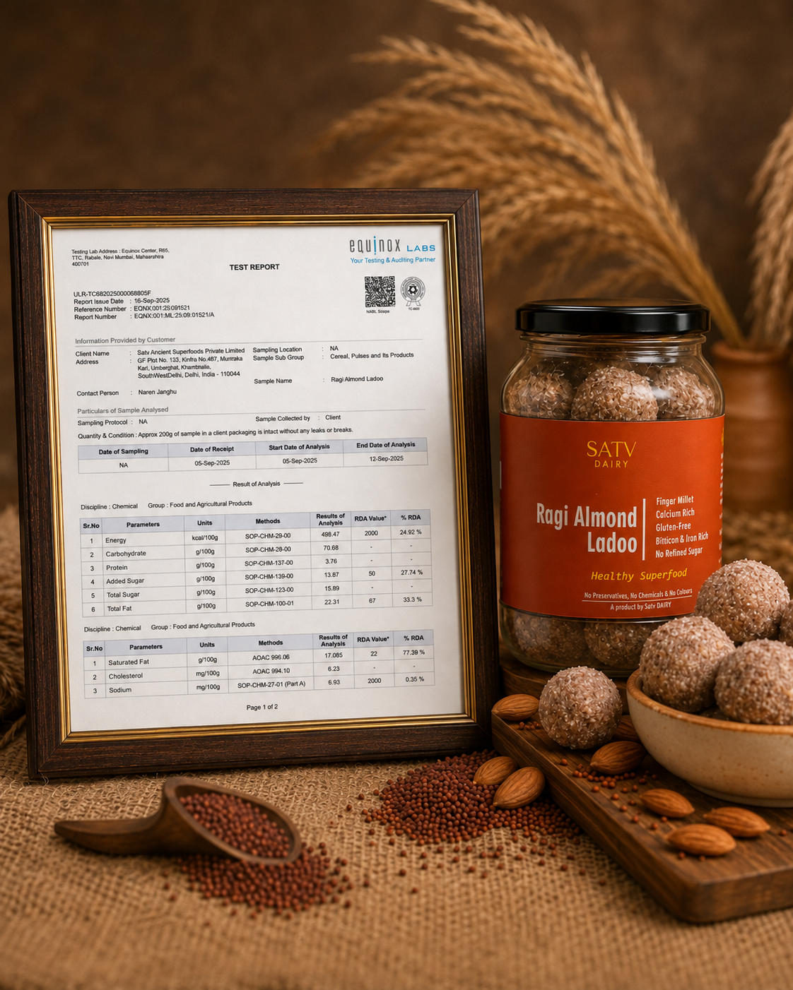 Ragi Almond Laddu (Gluten-Free)