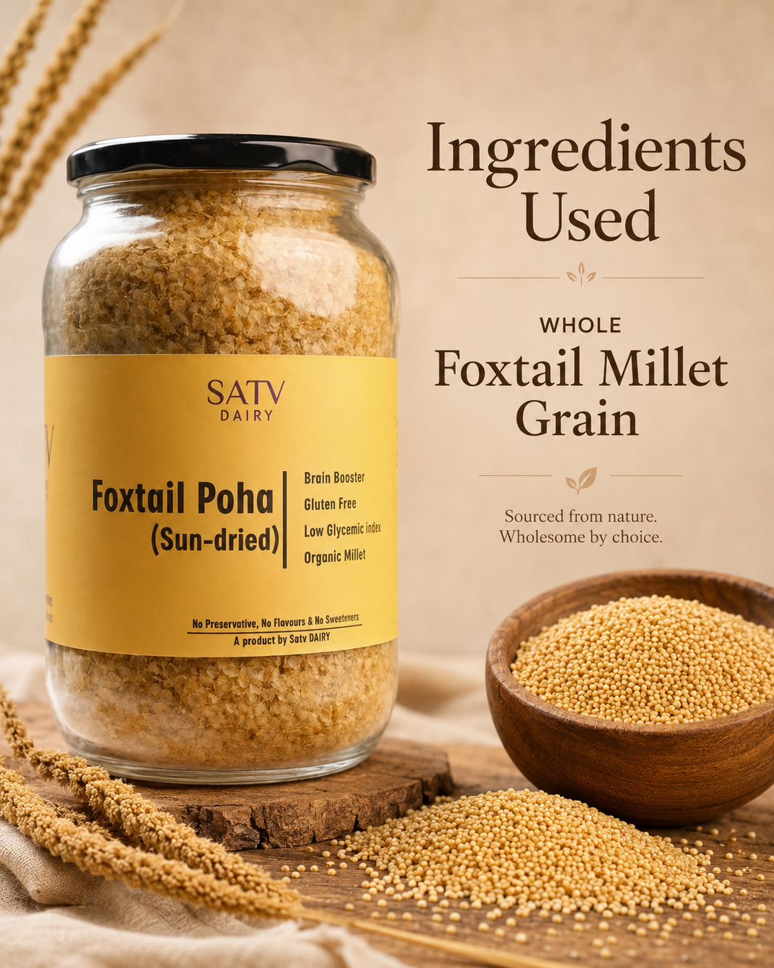 Foxtail Poha (Sun dried)