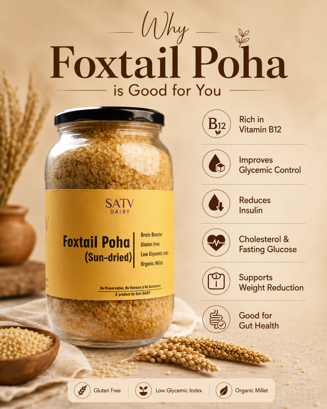 Foxtail Poha (Sun dried)