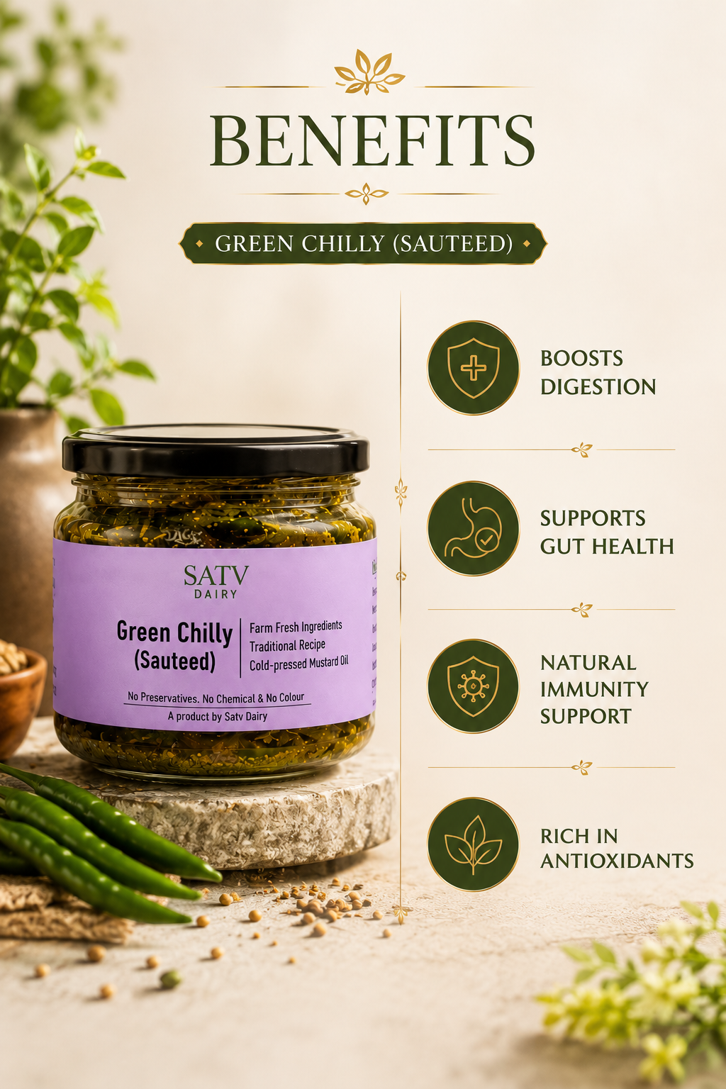 Green Chilly (Sauteed)