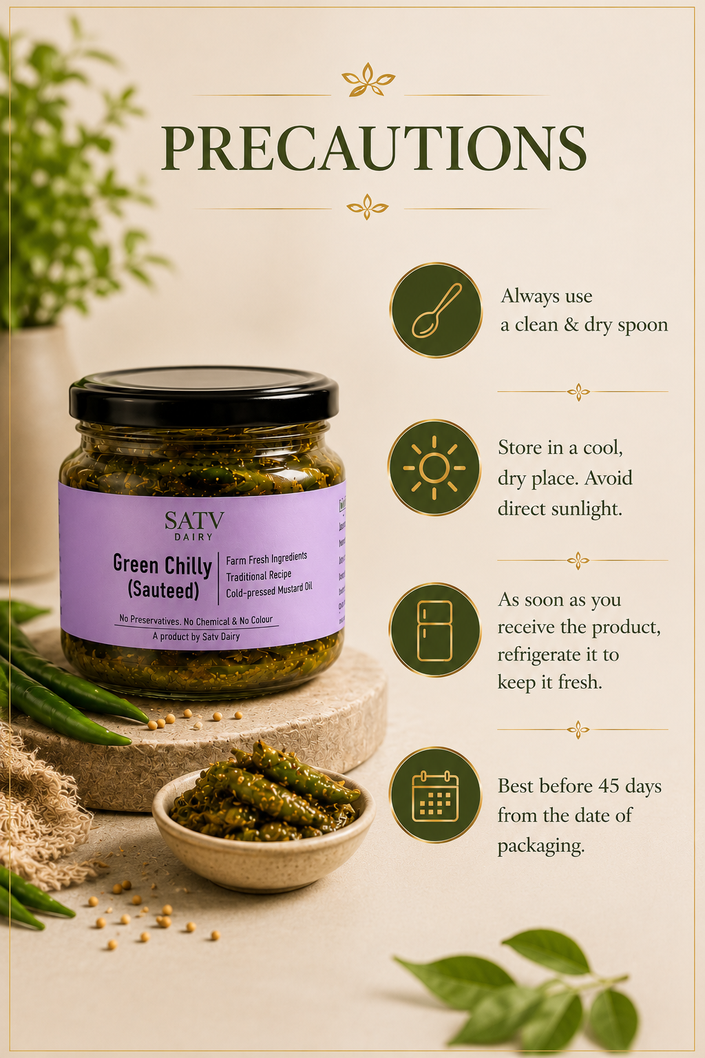 Green Chilly (Sauteed)