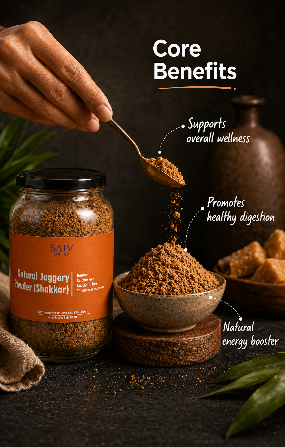 Jaggery Powder (Shakkar)