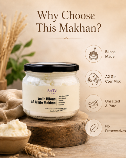 Vedic Bilona A2 White Makhan (Available in Delhi NCR Only)