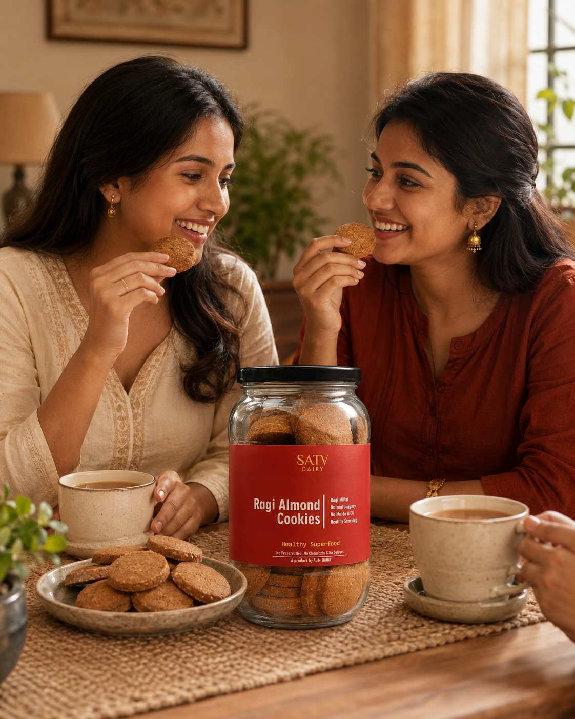 Ragi Almond Cookies