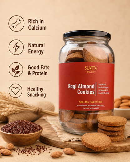 Ragi Almond Cookies