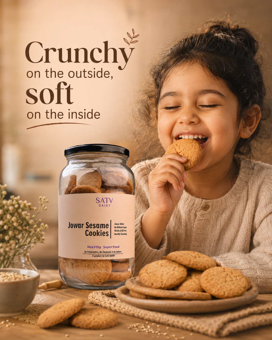 Jowar Sesame Cookies