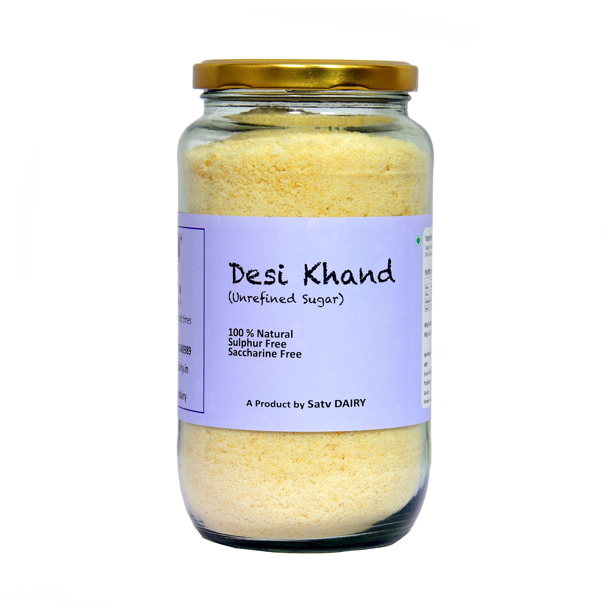 Desi Khand (Unrefined Sugar) – Sâtv Dairy