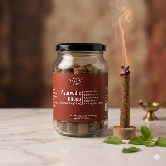 Ayurvedic Dhoop Sticks (Desi Cow Dung)