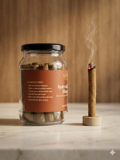 Ayurvedic Dhoop Sticks (Desi Cow Dung)