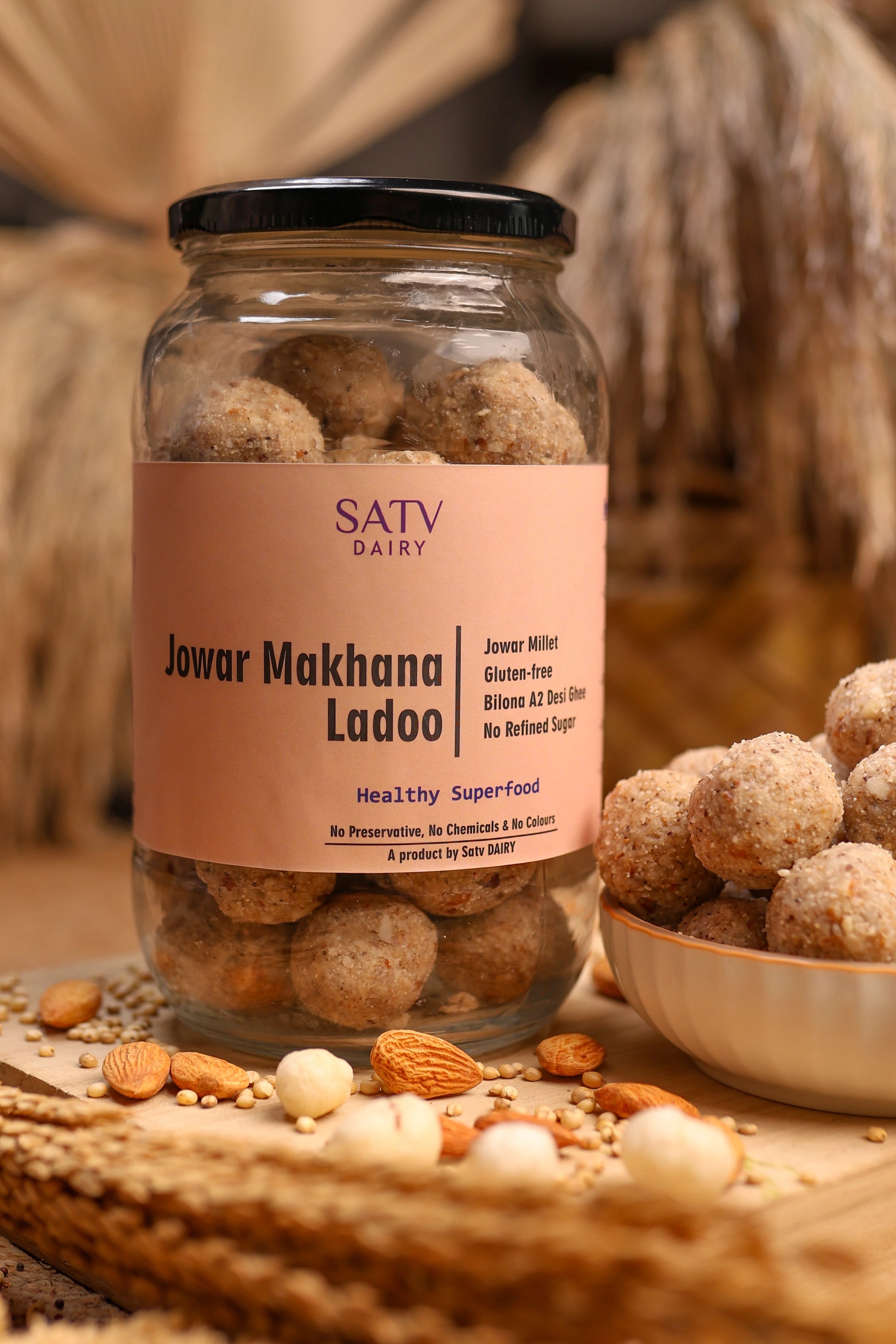 Jowar Makhana Laddu Front View 