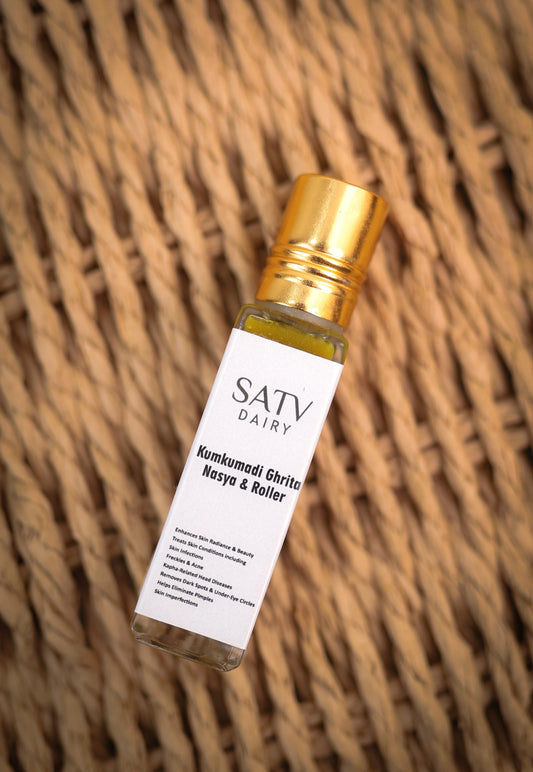 Kumkumadi Ghrita Nasya Drops Bottle – Ayurvedic Sinus & Skin Care
