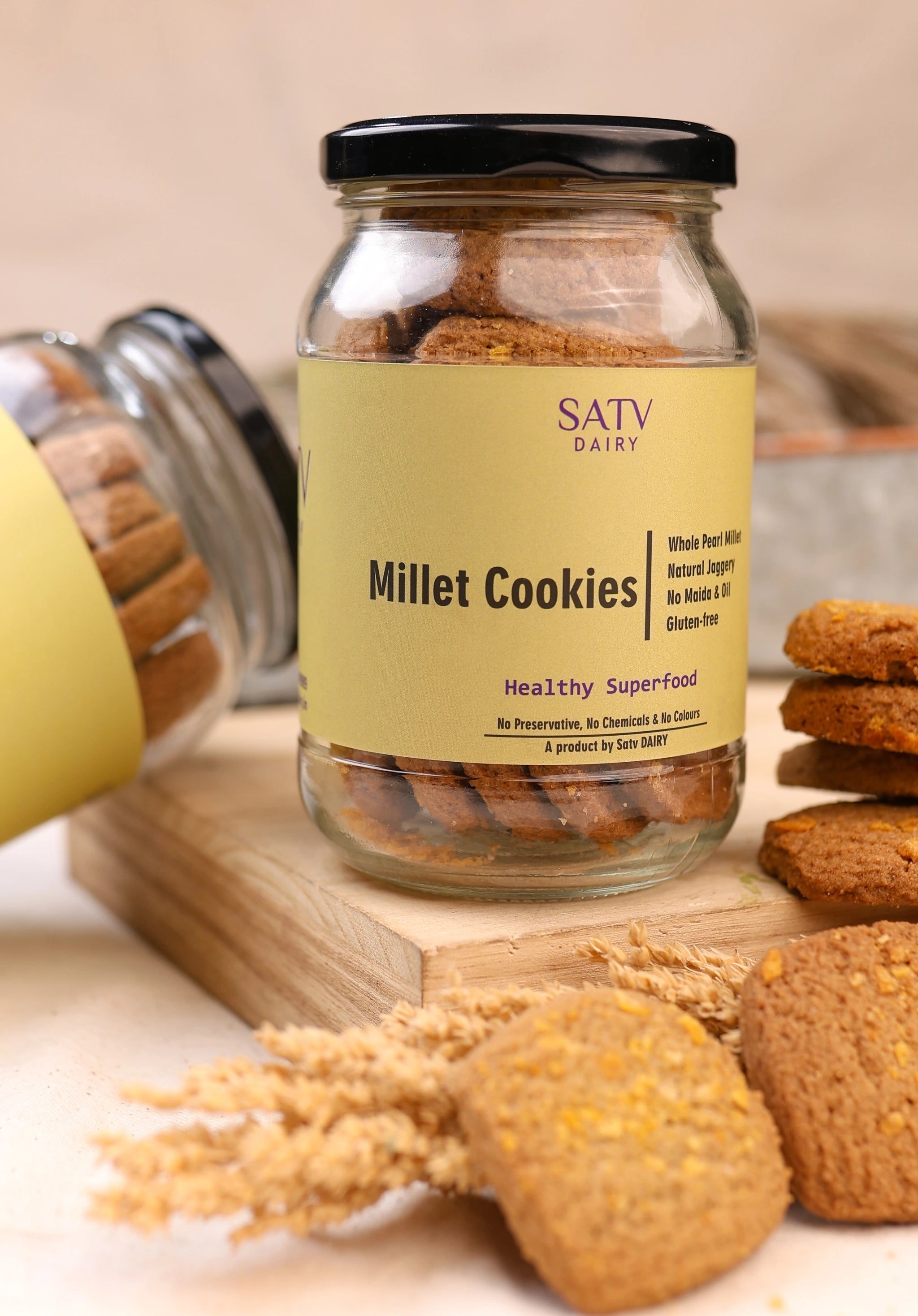 Healthy Millet Biscuits in Premium Packaging – Satv Dairy