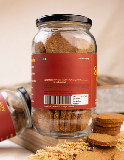 Natural Almond Biscuits for Guilt-Free Snacking back image