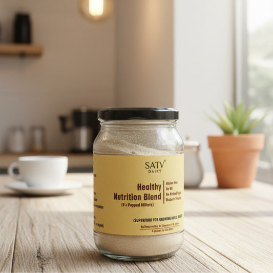 Satv Dairy Healthy Nutrition Blend (9+ Popped Millets without Palm jaggery)