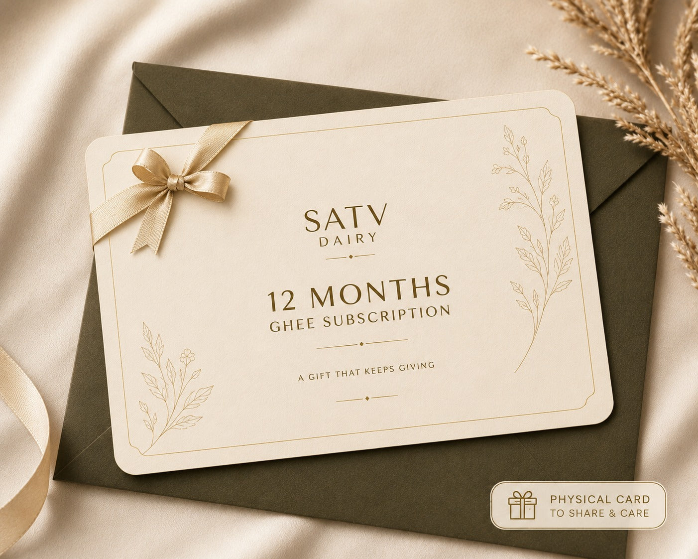 The Golden Gift Card - 12 month Ghee Subscription