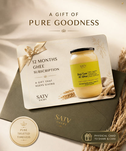 The Golden Gift Card - 12 month Ghee Subscription