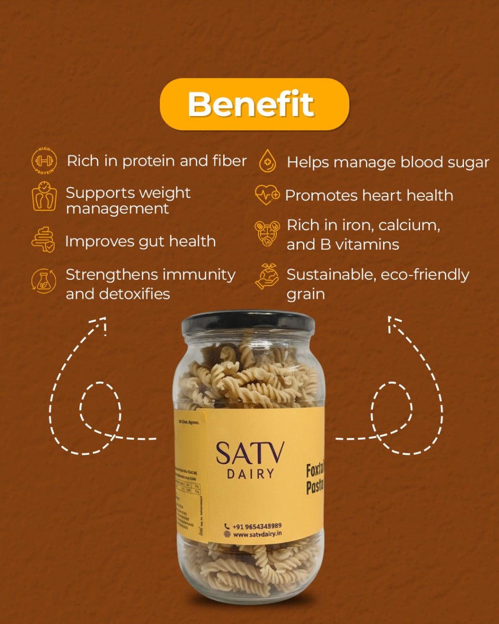 Foxtail Millet Pasta (Sun dried)